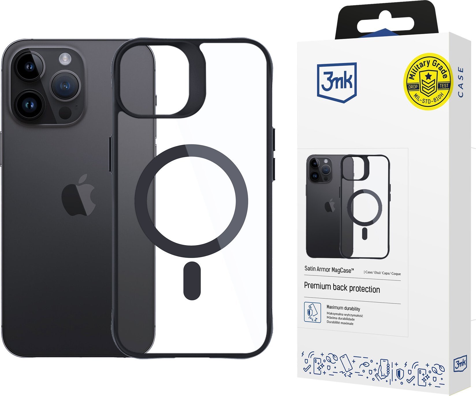 3MK Etui Satin Armor Case do Apple iPhone 14 Pro