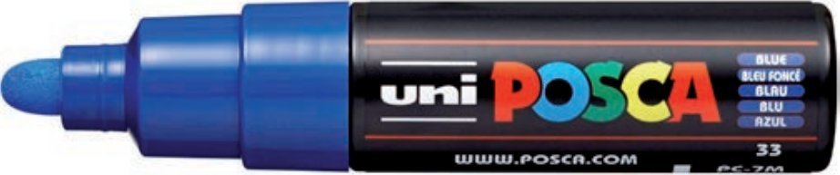 Uni Marker Do Każdej Powierzchni POSCA PC-7M NIEBIESKI
