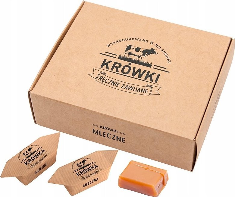 B&B Słodycze z Pomysłem Krówki ciągutki mleczne w pudełku 350g