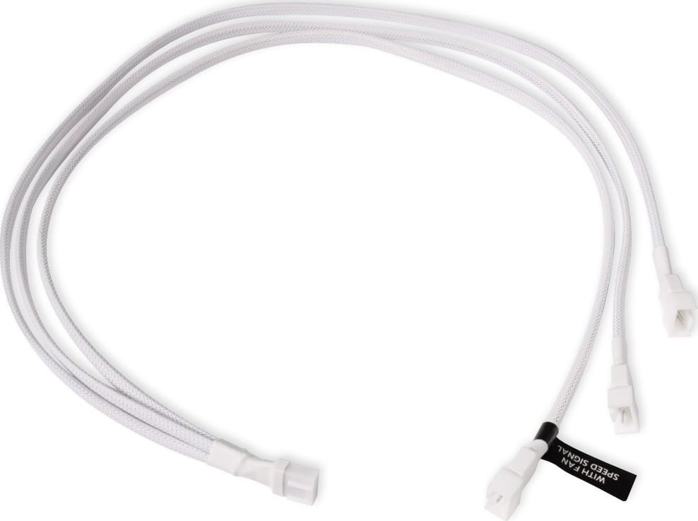 Alphacool Alphacool Y-Splitter 4-Pin auf 3x 4-Pin PWM 60cm - weiß
