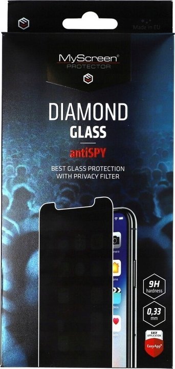 MyScreen Protector Szkło hartowane z filtrem prywatności do iPhone 14 Pro Max 6.7 MyScreen DIAMOND GLASS AntiSPY