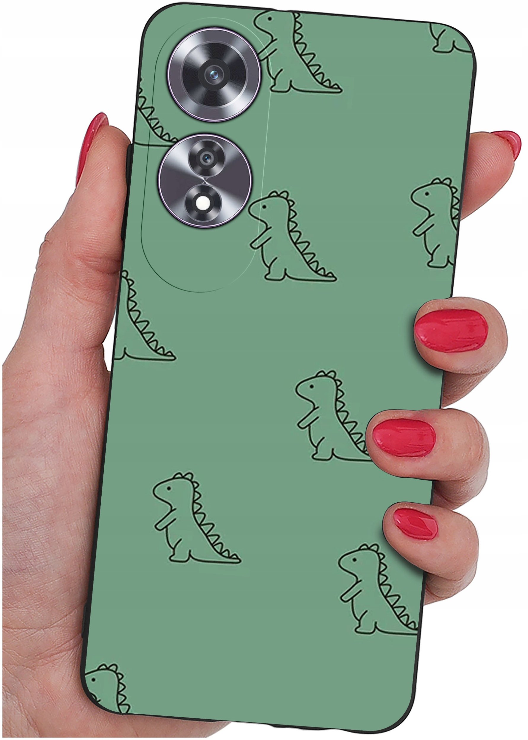 Etui do Oppo A60 4G WZORY |SILIKONOWE MATT CASE + SZKŁO 9H