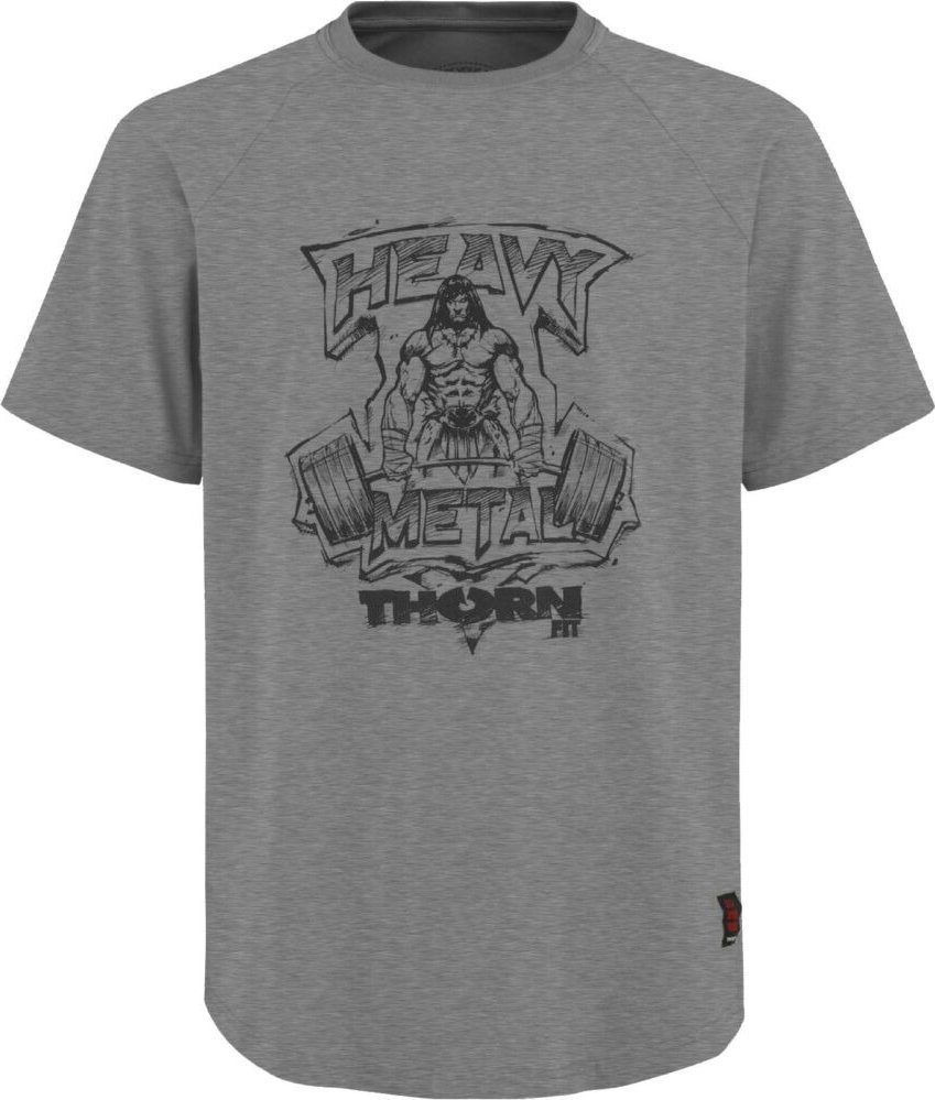 Thorn+Fit Koszulka z krótkim rękawem THORN FIT T-shirt HEAVY METAL graphite S