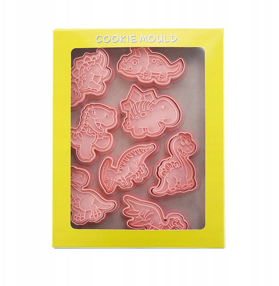 Foremki do Ciastek DINOZAURY foremka wykrawacz do wycinania ciasteczek 8szt