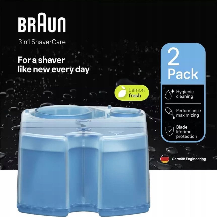 Braun 3-in-1 ShaverCare Reinigungskartuschen 2er Pack