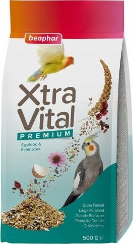 Beaphar BEAPHAR - XTRA VITAL 500g DUŻE PAPUGI SUCHY POKARM /6