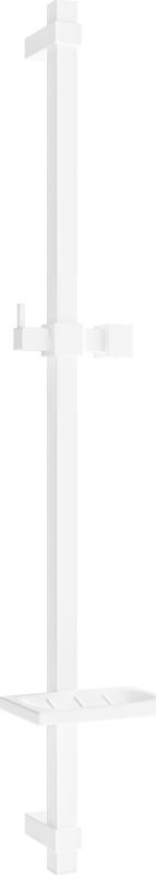 Mexen drążek prysznicowy z mydelniczką 80 cm biały