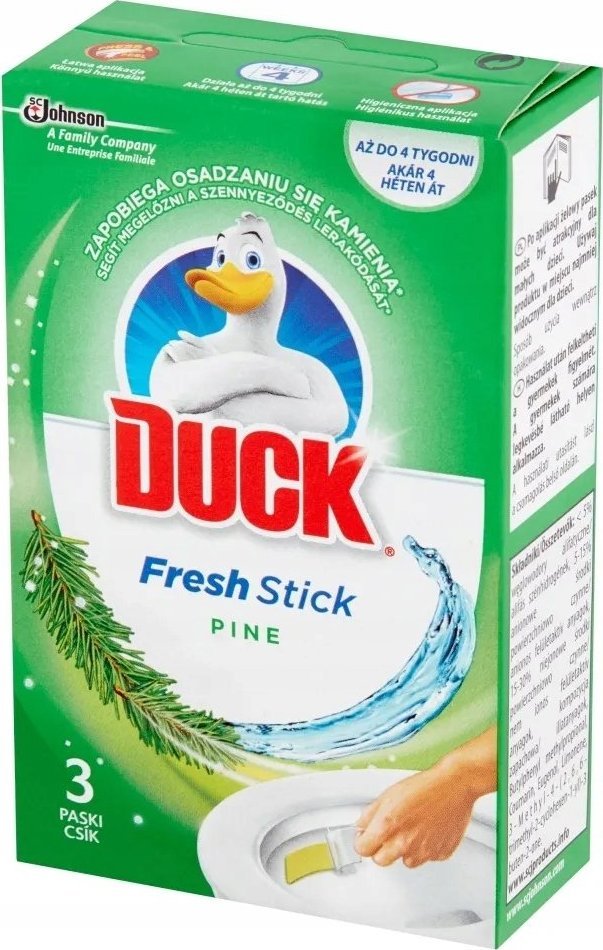 duck Duck Fresh Stick paski żelowe do WC leśne x3 Pine