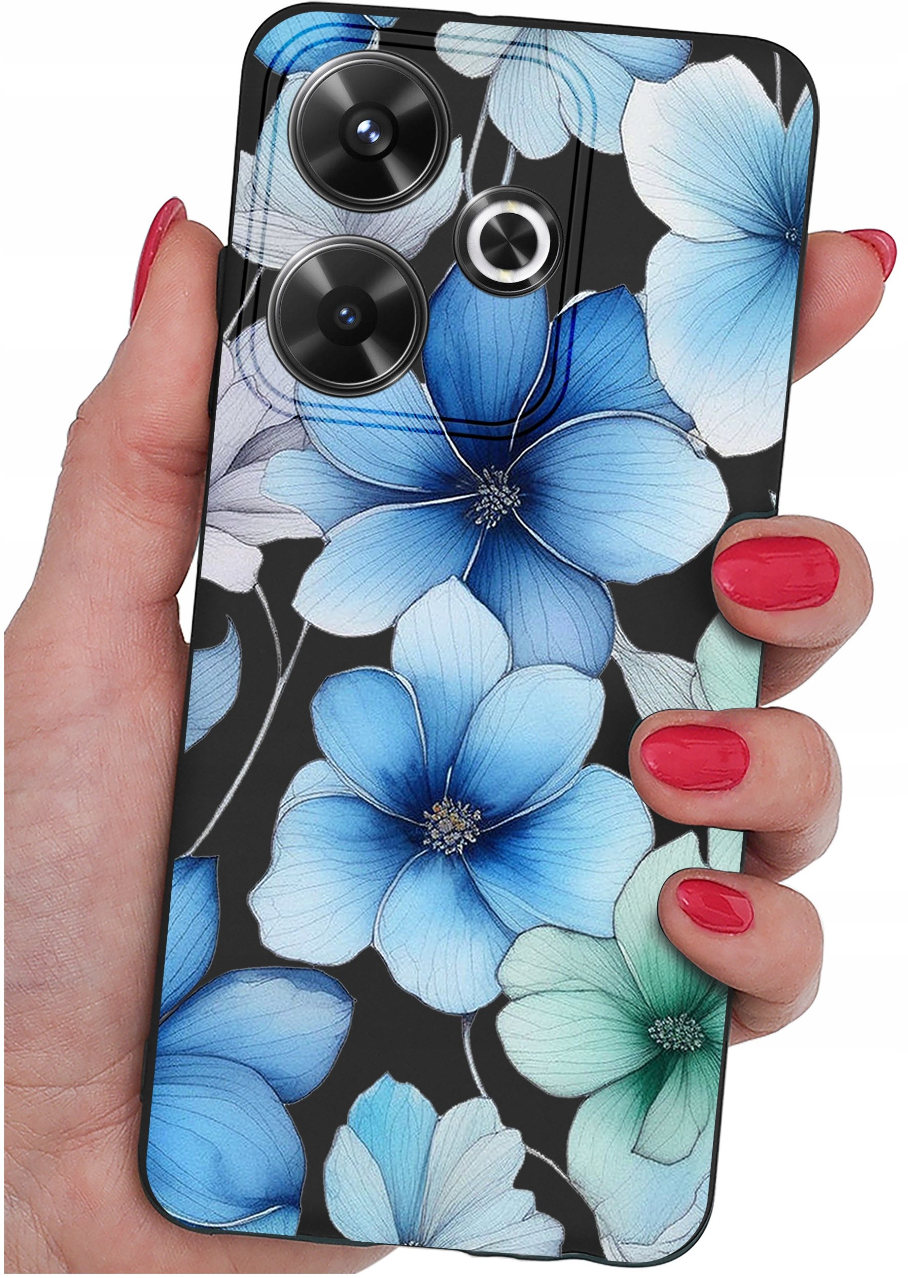 Etui do Xiaomi Redmi 13 4G WZORY |SILIKONOWE MATT CASE + SZKŁO 9H