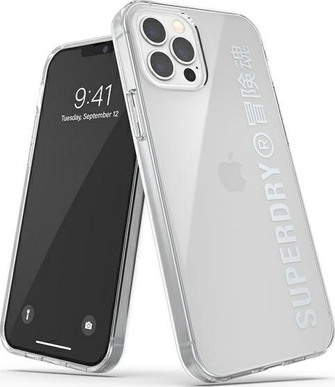 Superdry SuperDry Snap iPhone 12/12 Pro Clear Cas e srebrny/silver 42591