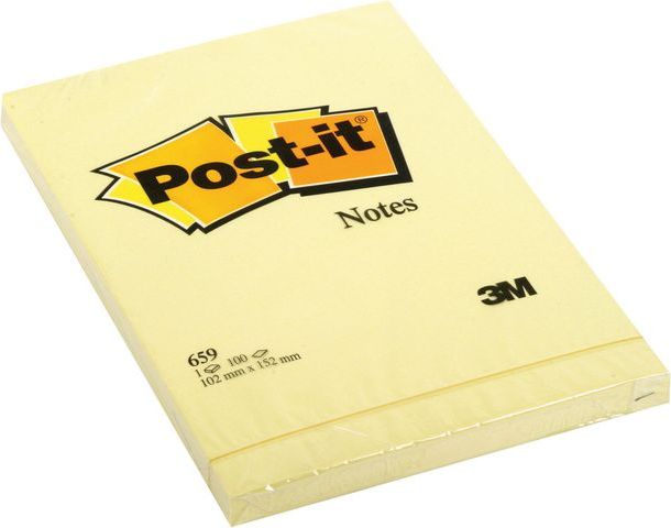 Post-it Bloczki Samoprzylepne Klasyczne, 102 X 152 Mm (3M0525)