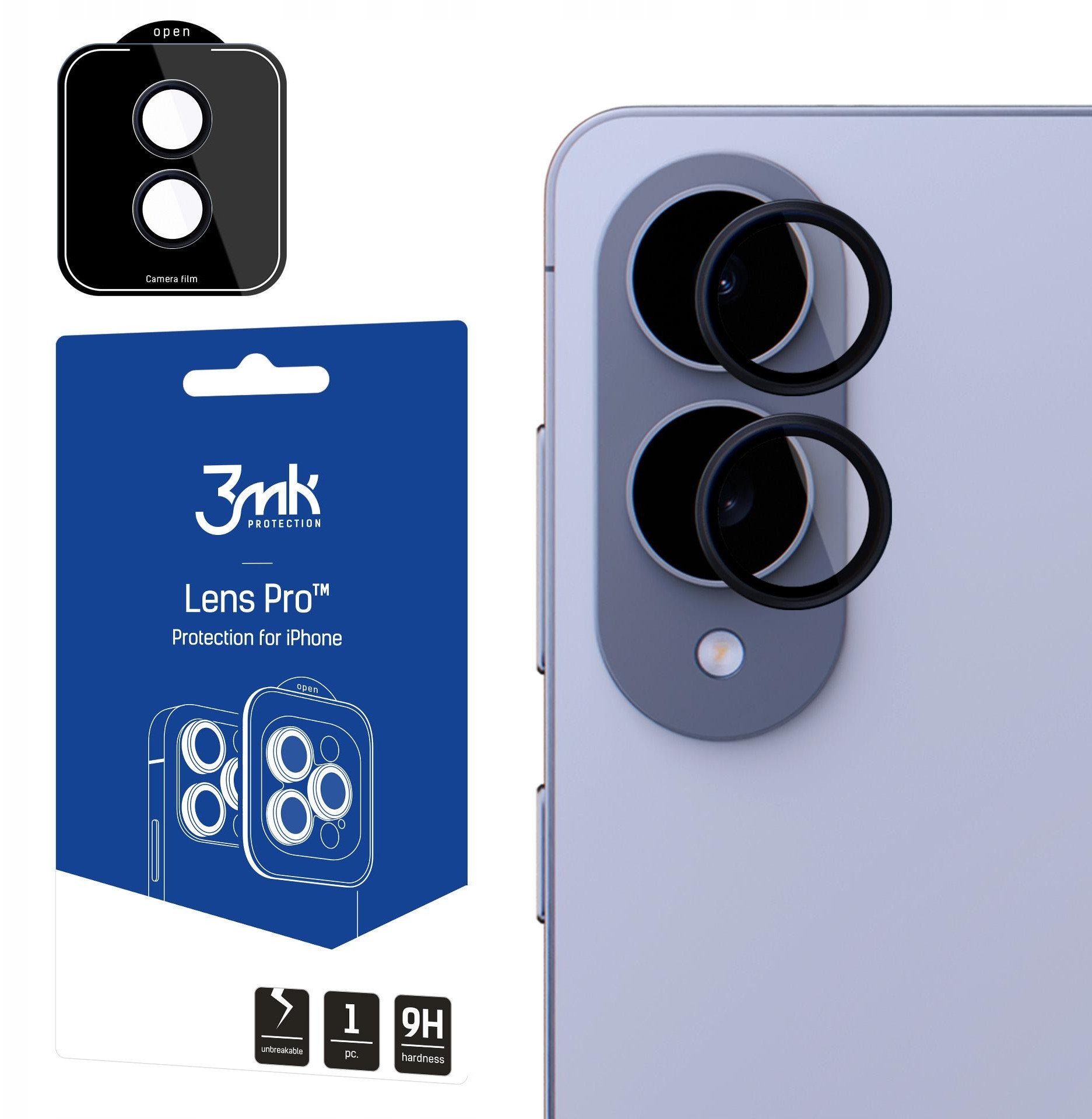 Samsung Galaxy S25 Edge - 3mk Lens Protection Pro Black