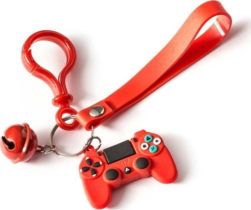 Breloczek Upominkarnia Brelok gamera z dzwonkiem - CZERWONY