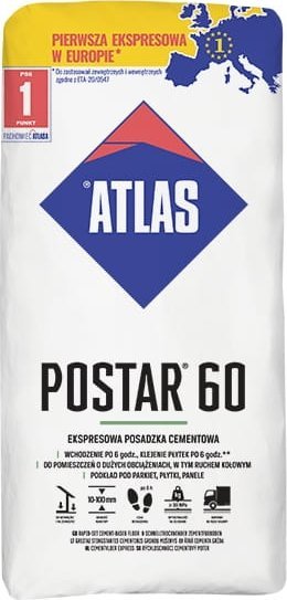 ATLAS Atlas Posadzka cementowa ekspresowa 25 kg