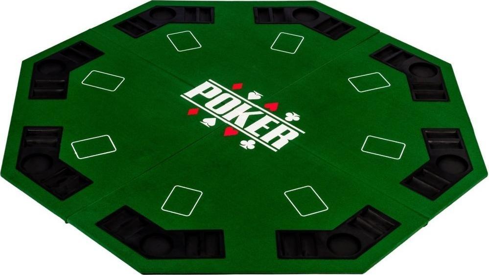 MKS ZIELONY BLAT STÓŁ DO POKERA 122x122CM POKER KASYNO Unw