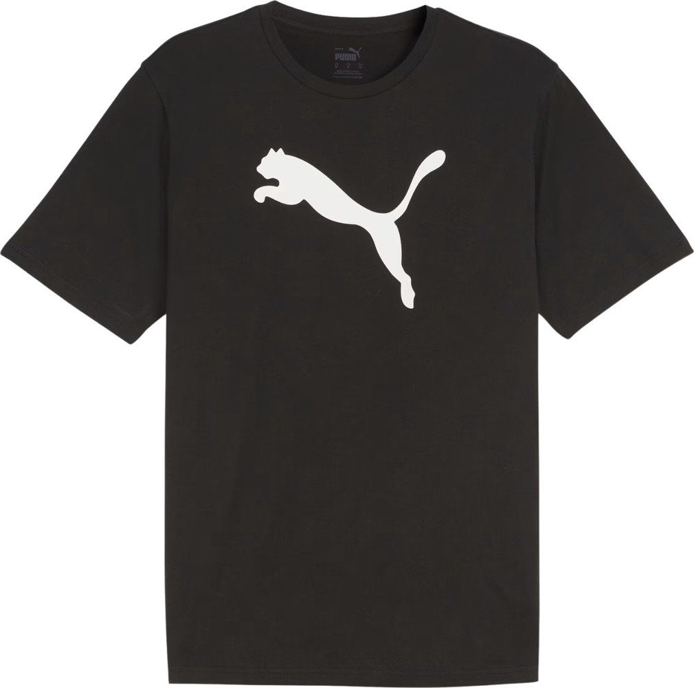 Koszulka męska Puma Team Rise Logo Jersey Cotton czarna 658705 03 S