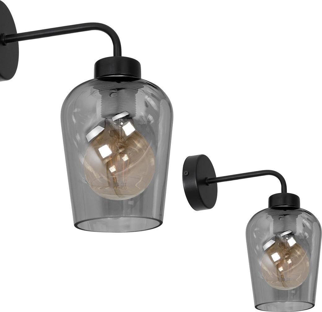 Kinkiet Milagro Kinkiet ścienny do salonu dymiony Milagro SANTIAGO MLP6600