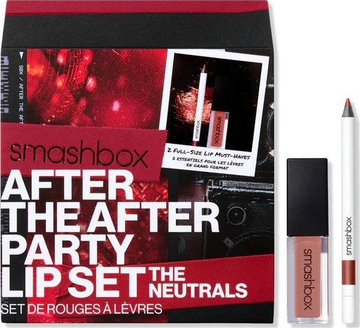 Smashbox Smashbox SET After The After Party Lip Set The Neutrals: Always on Liquid Lipstick 4ml. Stepping Out + Be Legendary Line & Prime