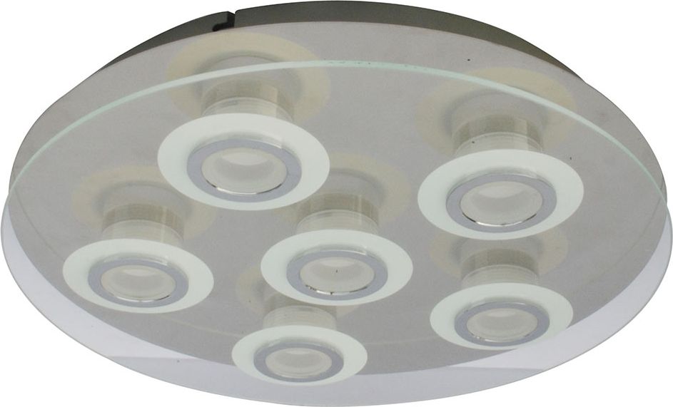Lampa sufitowa Italux Plafon sufitowy metalowy do jadalni Italux Flavio LED MD14088-06B CH