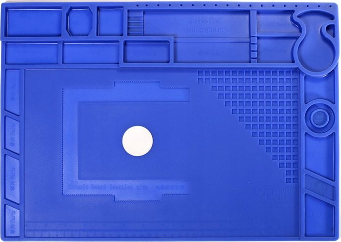 Techrebal Niebieska Silikonowa mata antystatyczna Yihua 440x310mm