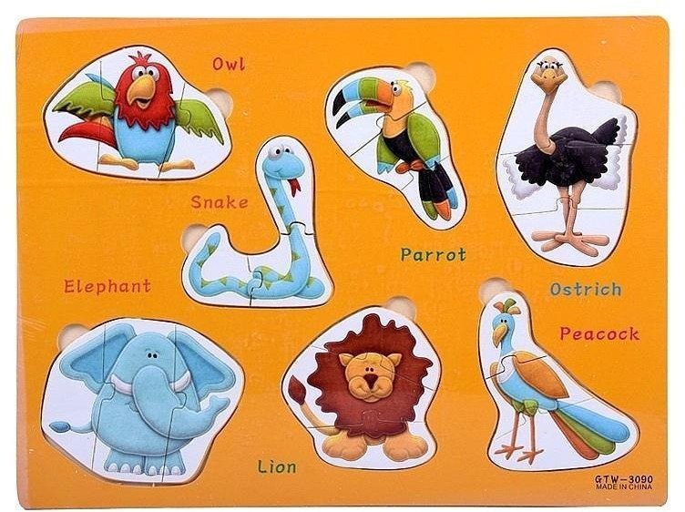 Puzzle drewniane Zwierzęta