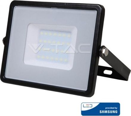Naświetlacz V-TAC Naświetlacz LED VT-30-B SAMSUNG CHIP 30W 3000K 2400lm IP65 Czarny 400