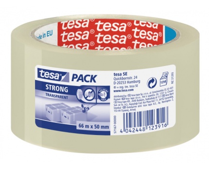Tesa Taśma pakowa mocna cichoodwijalna 66m 50mm przezroczysta H5716700