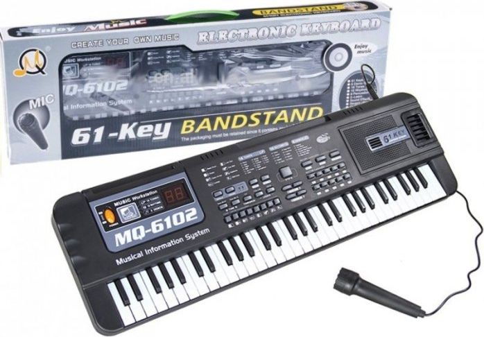 Lean Sport Keyboard MQ-6102 61 Klawiszy Mikrofon Do Nauki