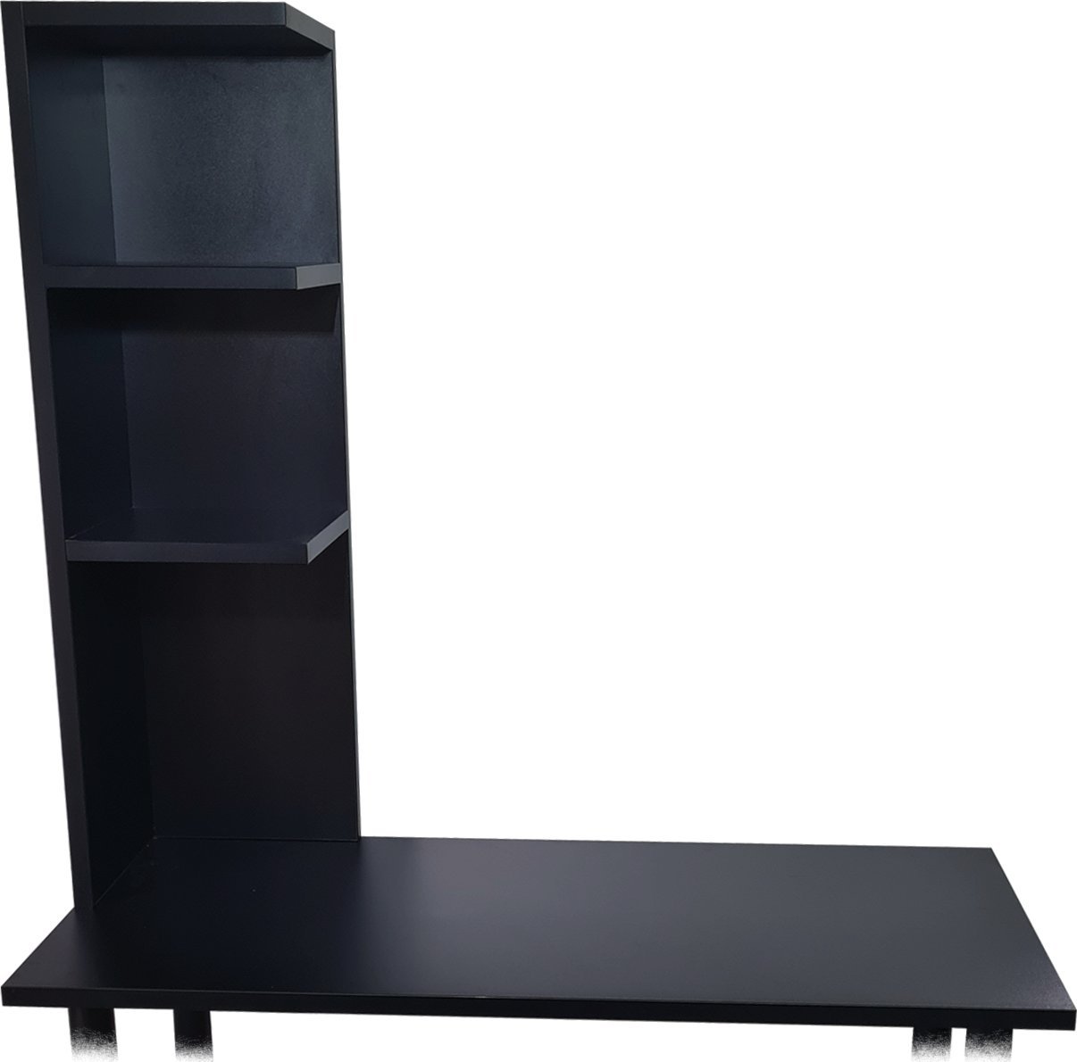 REGA Z PKAMI NA BIURKO CZARNY 120x33x33