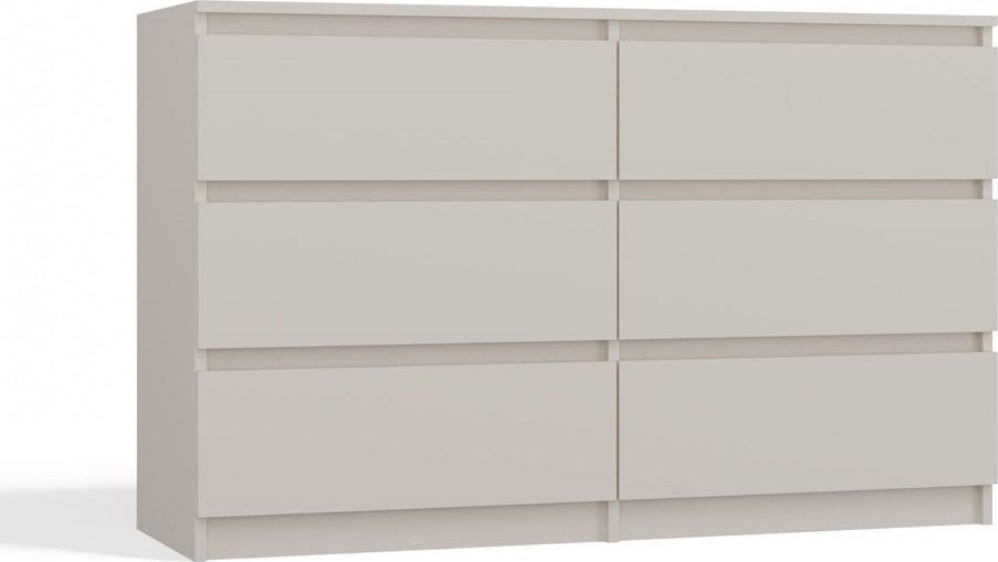 Topeshop Duża komoda, nowoczesna, Malwa, 120x30x75 cm, kaszmir