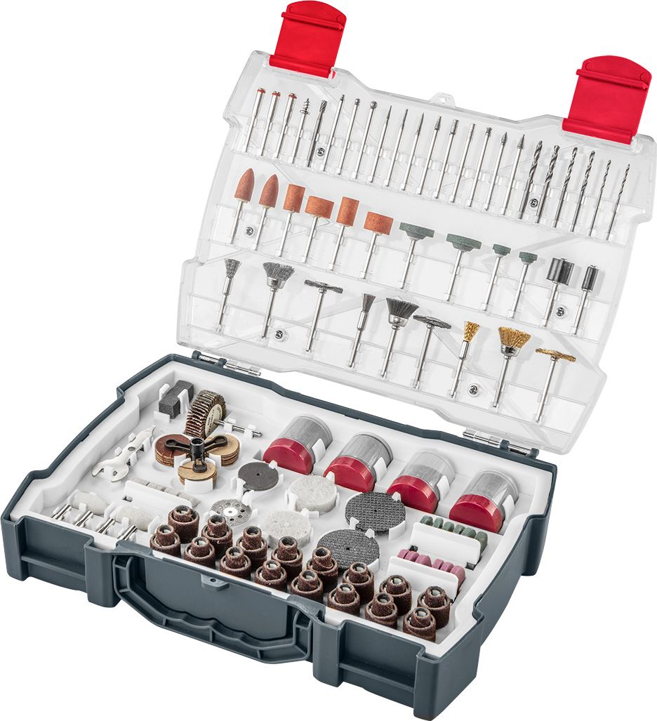 Graphite Akcesoria do miniwiertarki (Akcesoria do miniszlifierki, zestaw 286 szt.)