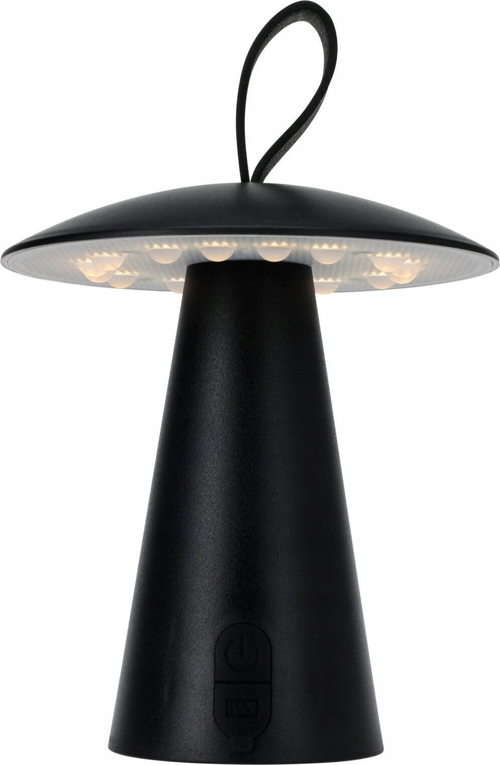 Home Styling Collection Metalowa lampa stołowa, grzybek LED, 15 x 17 cm