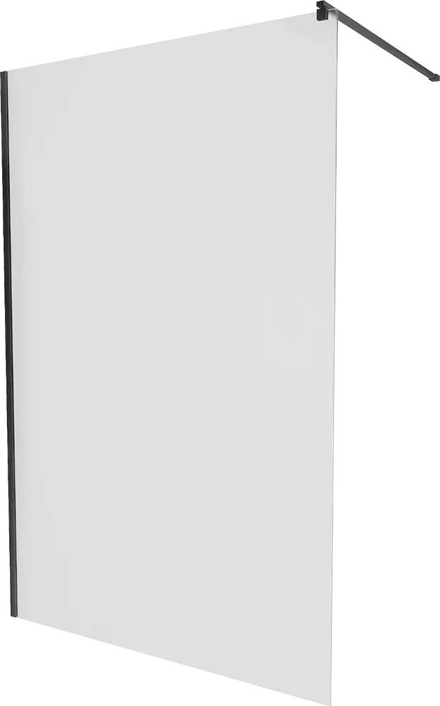 Mexen Mexen Kioto ścianka prysznicowa 100 x 200 cm, szron 8 mm, czarny - 800-100-101-70-30