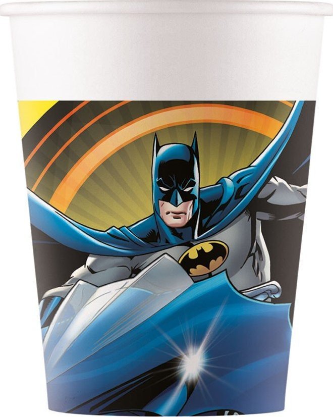 GoDan Kubki papierowe Batman do picia napojów 200ml 8szt