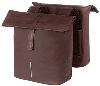 Sakwa miejska podwójna BASIL CITY DOUBLE PANNIER BAG 28-32L, Universal Bridge System, roasted brown (NEW)