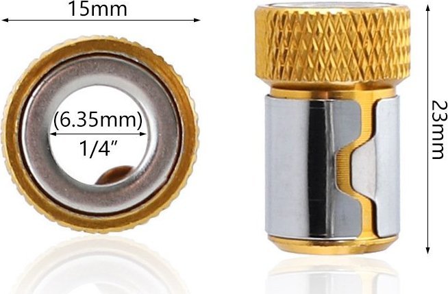 Rosfix NASADKA DO BITÓW PIERŚCIEŃ MAGNETYCZNY HEX 1/4