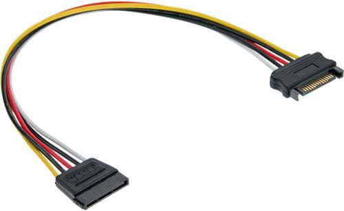 InLine SATA 15-pin - SATA 15-pin, 0.3m, Wielokolorowy (29651A)