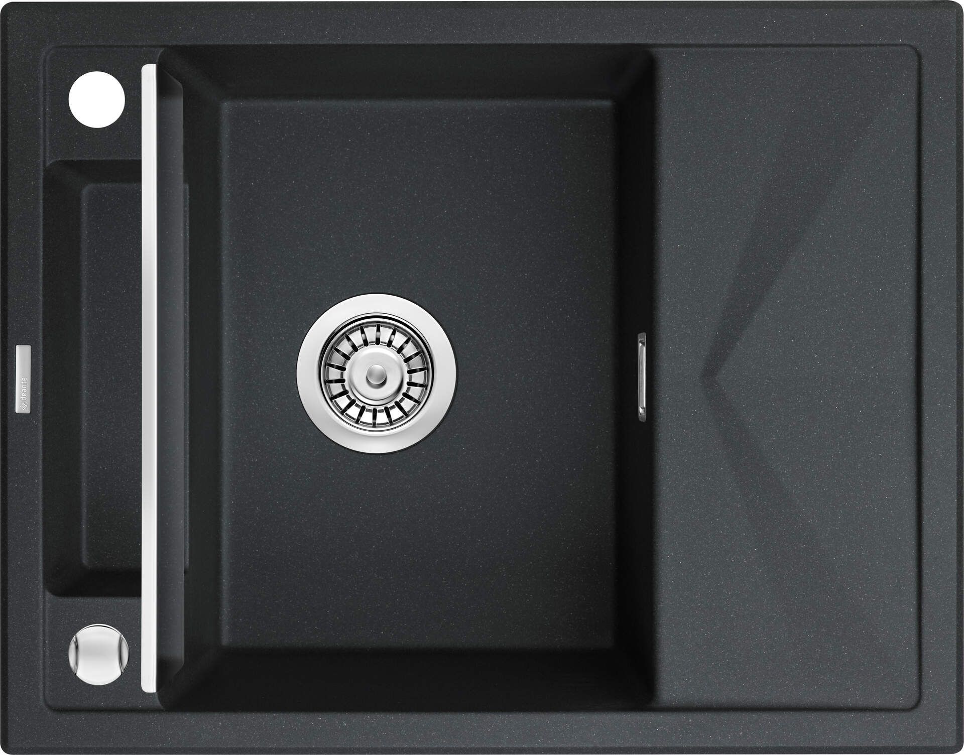 Zlewozmywak Deante Magnetic granitowy magnetyczny 1-komorowy z ociekaczem