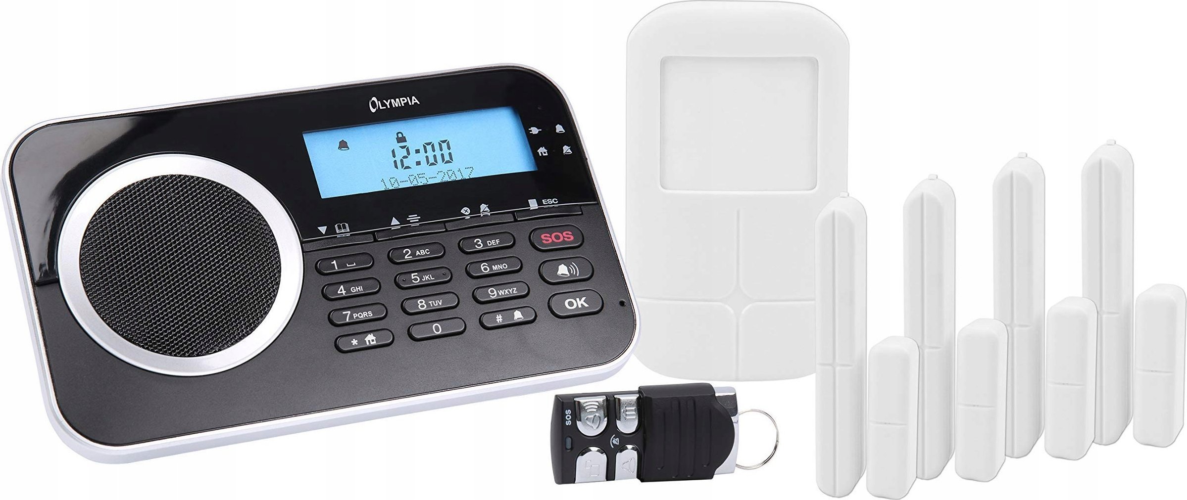 Olympia Protect 9761 GSM Alarmsystem, Czarny