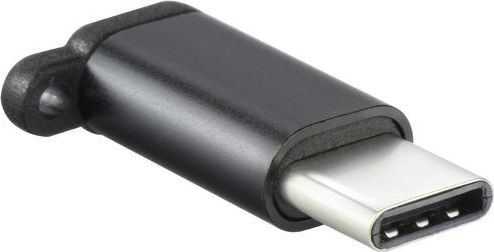 Adapter USB USB-C - microUSB Czarny (40372)