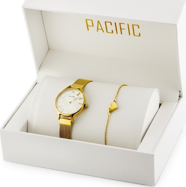 Zegarek ZEGAREK DAMSKI PACIFIC X6133 - komunia komplet prezentowy (zy640b)