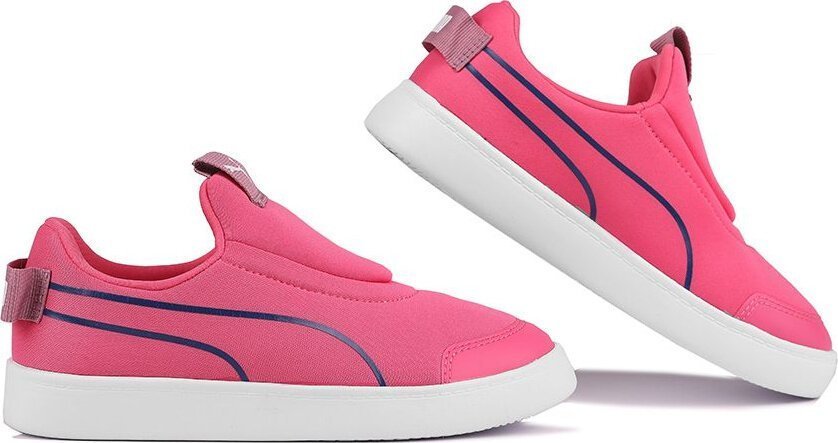 Puma Buty dla dzieci Puma Courtflex v2 Slip On PS różowe 374858 12 27,5