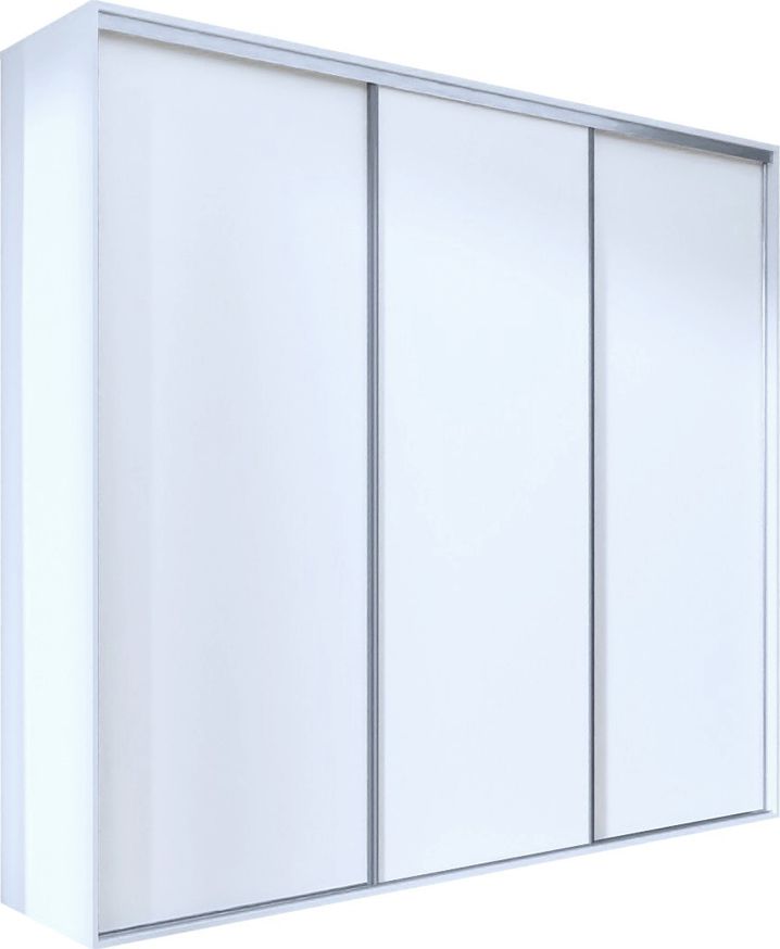 Elior Biała przesuwna szafa 275 cm - Savona 5X