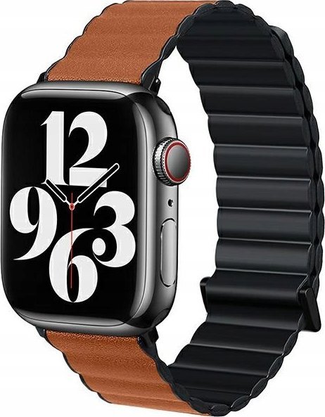 Beline pasek Apple Watch Magnetic Pro 38/40/41mm czarno/brązowy czarny/brązowy box