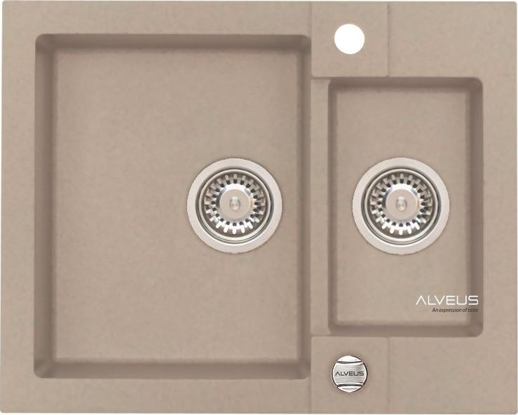 Zlewozmywak Alveus Rock 80 granitowy pebble
