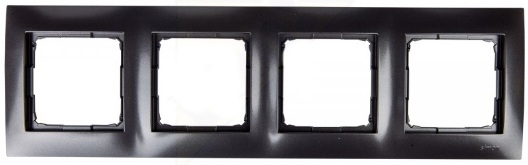 Kontakt-Simon Ramka poczwórna SIMON54 uniwersalna antracyt - DR4/48