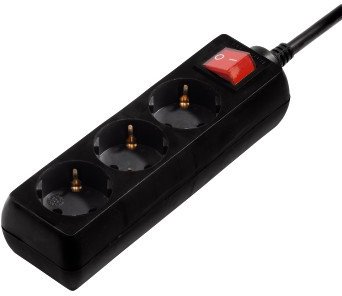 Hama Power Strip 3 ligzdas 3 m melna - Pagarinatajs