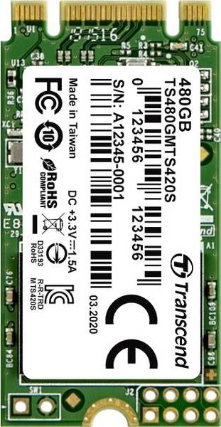 Dysk SSD Transcend 420S 480GB M.2 2242 SATA III (TS480GMTS420S)