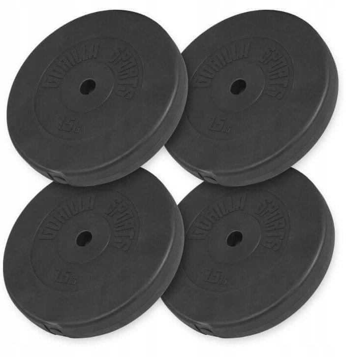 Zestaw obciążeń winylowych 4x7,5 kg 30 mm