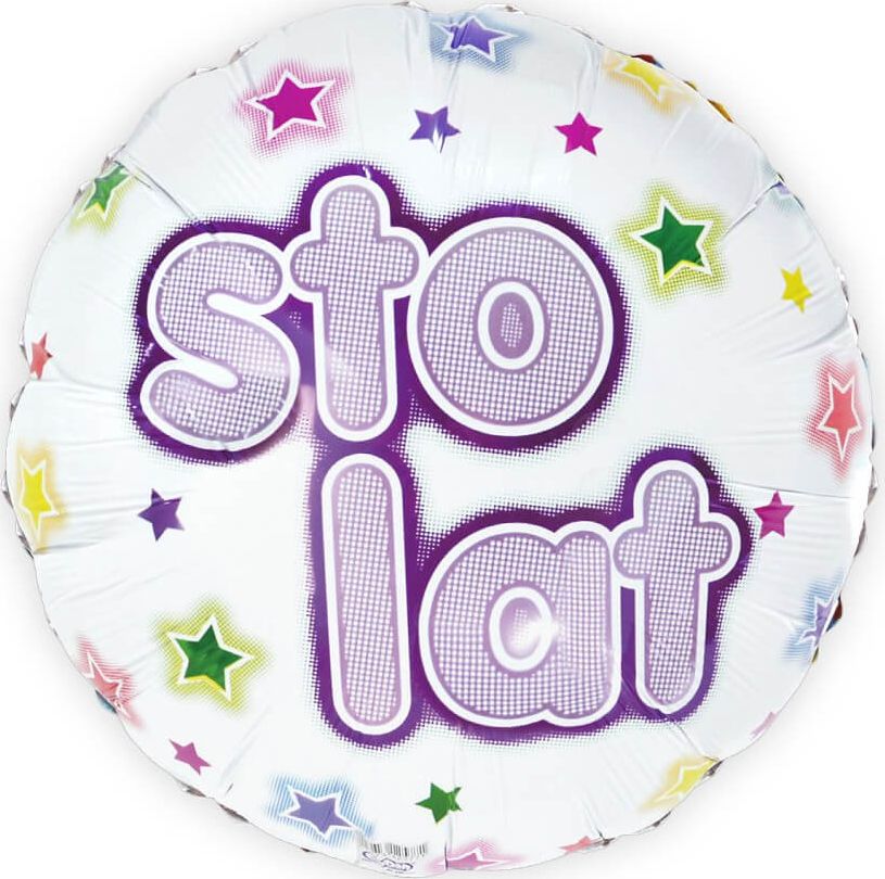 GoDan Balon foliowy Sto Lat! - 46 cm - 1 szt. uniwersalny